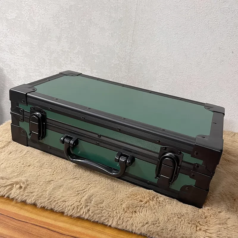 12 Slots Dark Green High Materials Watch Organizer Box And Gift Case